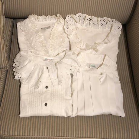 stand collar pleats blouse