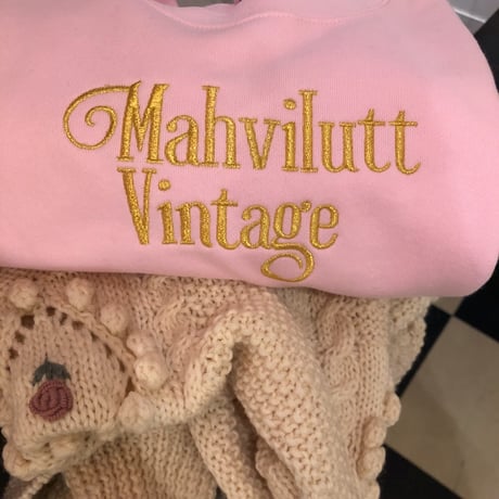 embroidery sweat pink