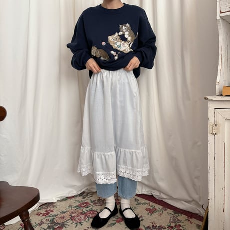 Vintage girly kittens sweat