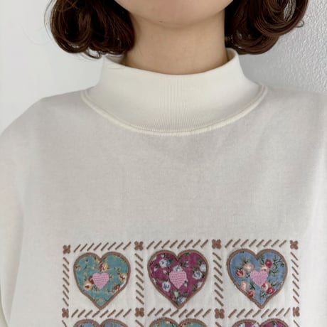 Vintage heart girly wappen sweat