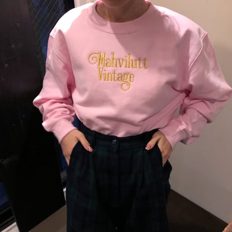 embroidery sweat pink