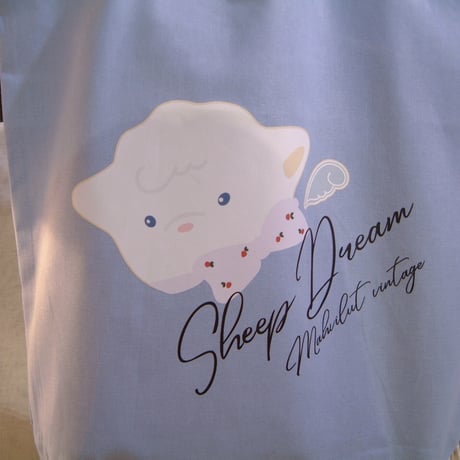 Original Sheep Dream tote bag<baby blue>