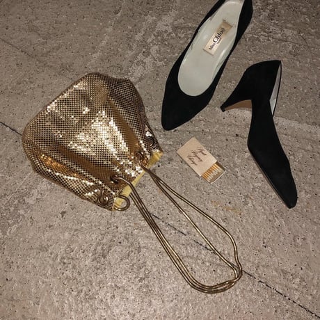Gold mini hand bag