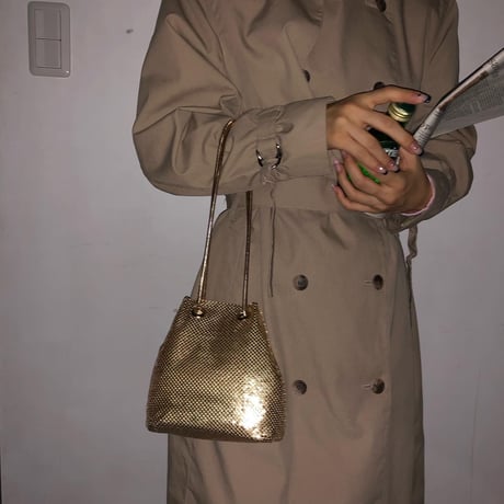 Gold mini hand bag