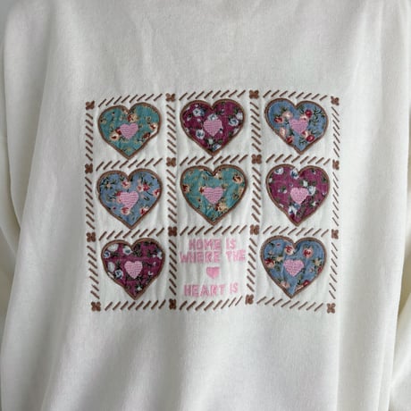 Vintage heart girly wappen sweat