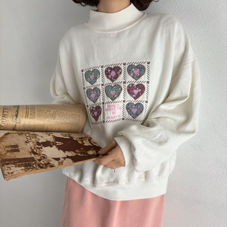 Vintage heart girly wappen sweat