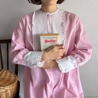 Vintage waitress pink stripe one-piece