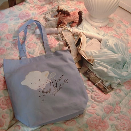 Original Sheep Dream tote bag<baby blue>