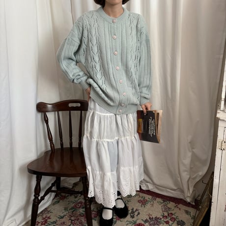 Vintage baby mint cardigan