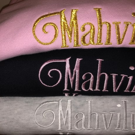 embroidery sweat pink