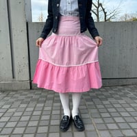 Vintage lovely pink flare skirt