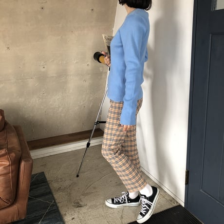Used polo french blue rib knit