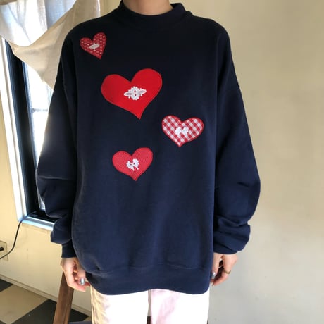 Vintage lovely heart wappen sweat