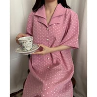 Vintage strawberry milk dot one-piece