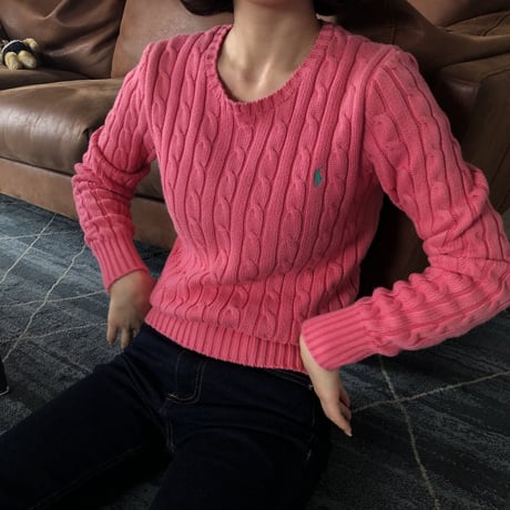 Used polo lovely pink knit