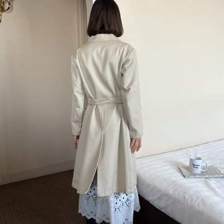 Vintage gold button trench coat