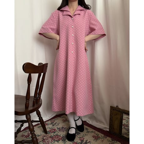 Vintage strawberry milk dot one-piece