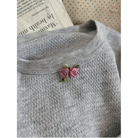 Vintage rose gray thermal tops(remake)