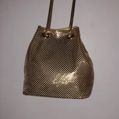 Gold mini hand bag