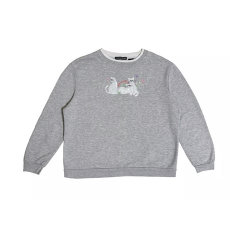 Vintage gray 3cat wappen sweat