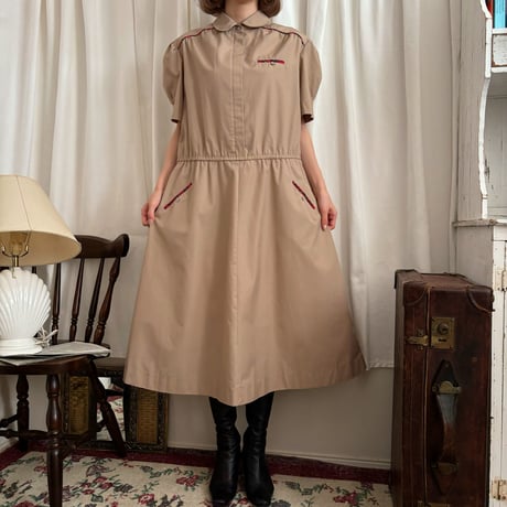 Vintage taran check line one-piece
