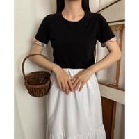Burberry black check sleeve tops