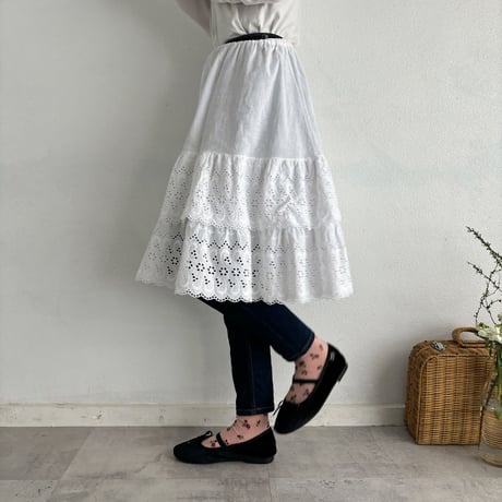 Vintage cotton frill skirt