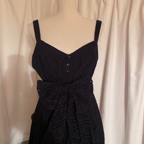 Vintage cotton lace camisole one-piece