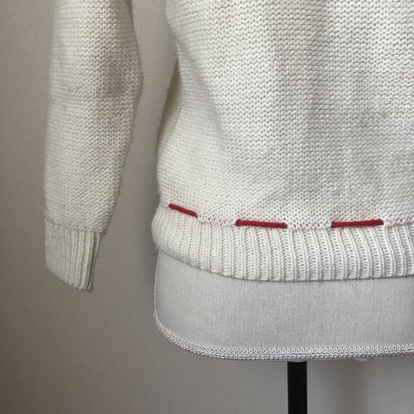 White flower embroidery cardigan