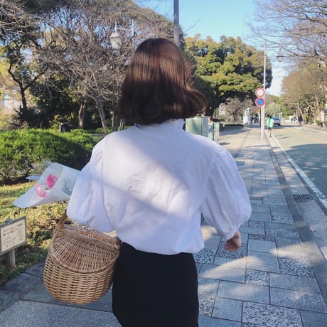 flower cotton lace blouse