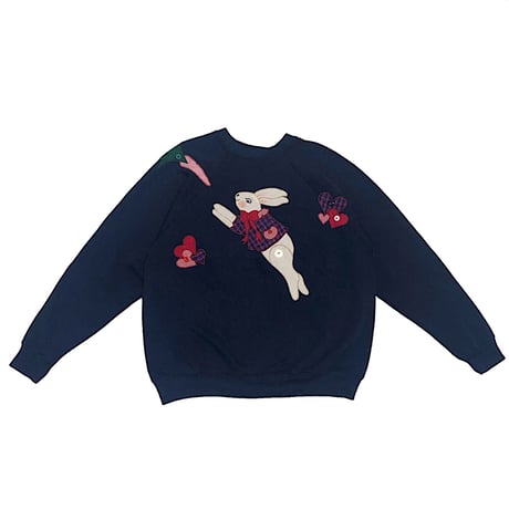 Navy lovely rabbit sweat