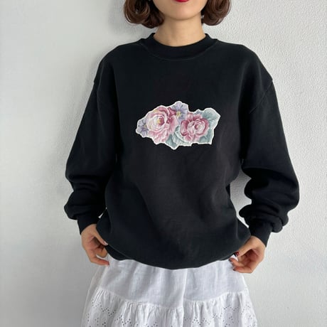 Vintage french floral wappen sweat