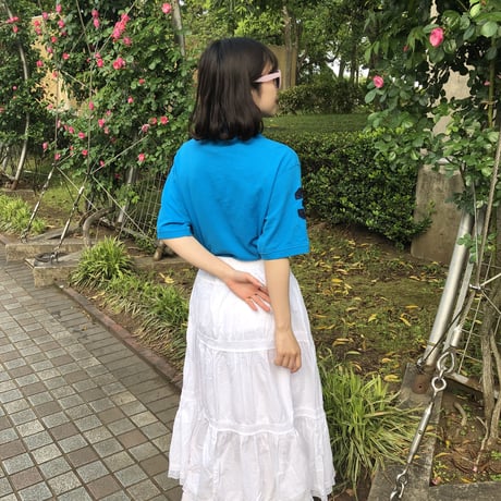 【Used polo shirt】american blue