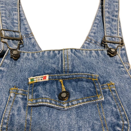 Denim mini overalls
