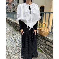 Vintage white embroidery cape