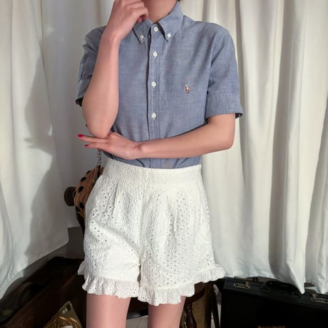 Vintage polo blue shirt
