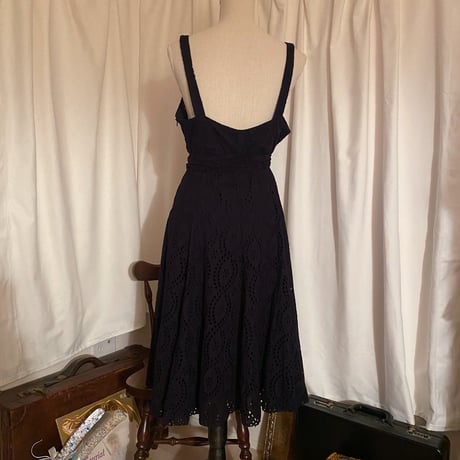 Vintage cotton lace camisole one-piece