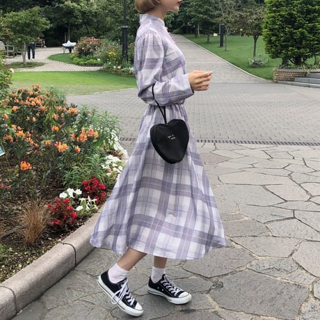 lovely check one-piece