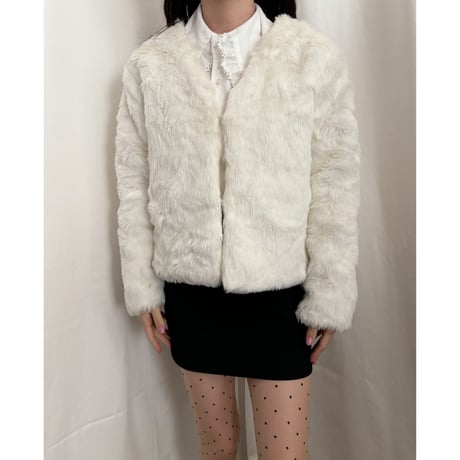 Vintage short fur coat