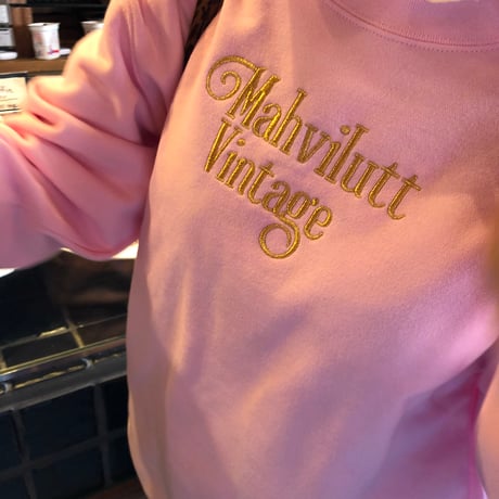 embroidery sweat pink