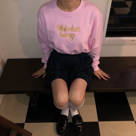 embroidery sweat pink