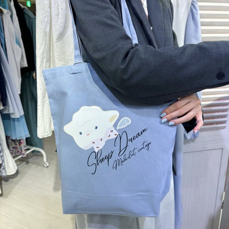 Original Sheep Dream tote bag<baby blue>