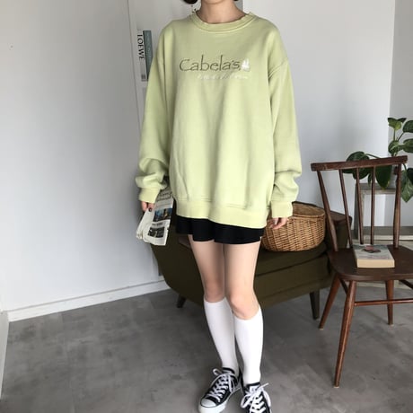 Vintage baby green logo sweat