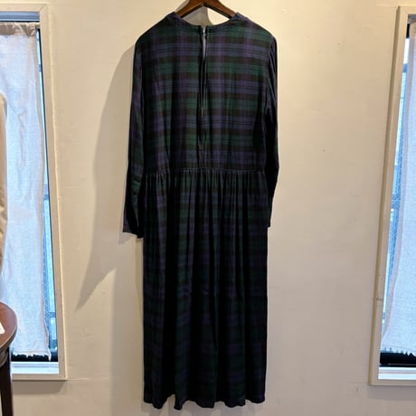 Vintage tartan check one-piece