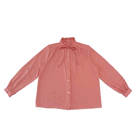 Orange pink stripe  blouse