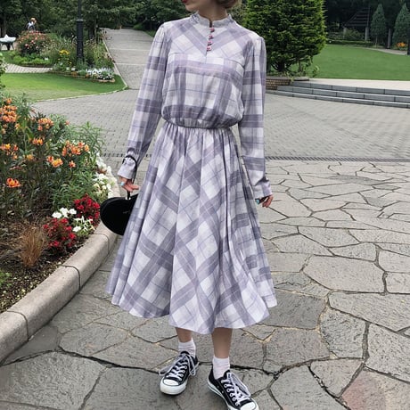 lovely check one-piece