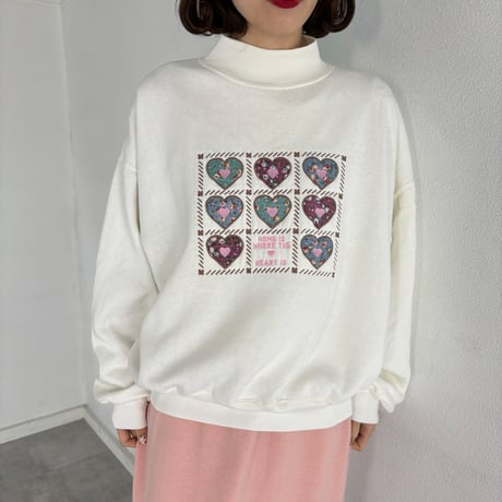 Vintage heart girly wappen sweat