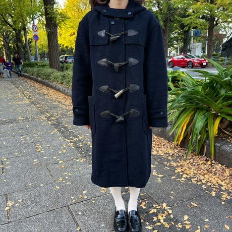 Vintage tartan check duffle coat