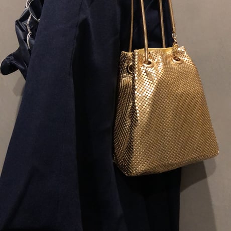Gold mini hand bag