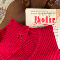 Used polo red turtleneck knit
